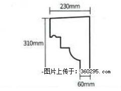 产品分解图型 - 檐口线，型号：SX311-YK-3，规格：230x310mm(3) - 张家口三象EPS建材 zjk.sx311.cc
